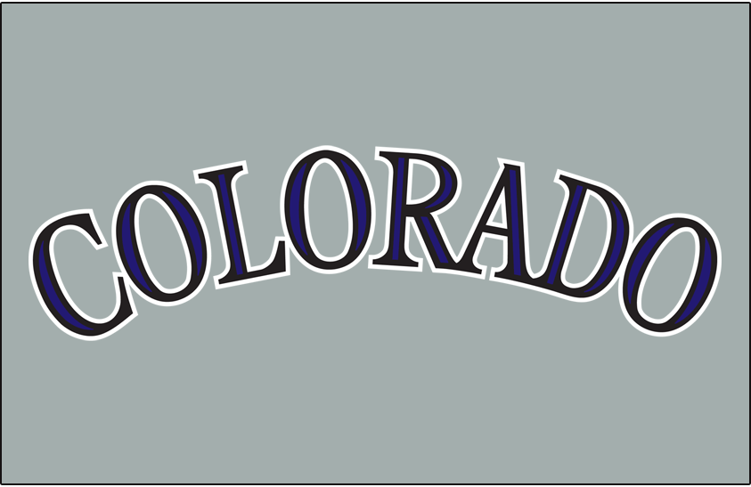 Starter Colorado Rockies Puff Print Logo Jersey - BIDSTITCH